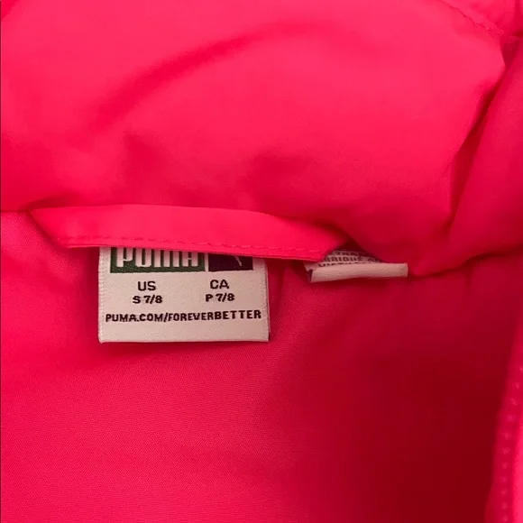 Puma Kids Pajama Set - White, Gray, and Pink - Picture 5 of 5